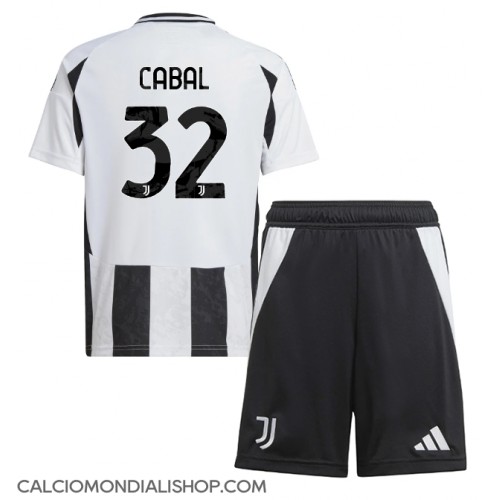 Maglie da calcio Juventus Juan Cabal #32 Prima Maglia Bambino 2024-25 Manica Corta (+ Pantaloni corti)